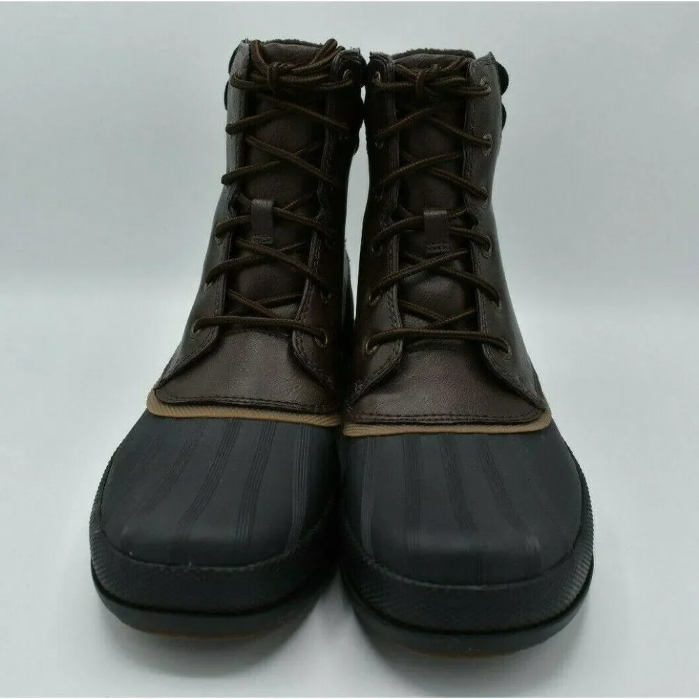Sperry Mens Size‎ 8 M Cold Bay Brown Black Duck Boots STS19550